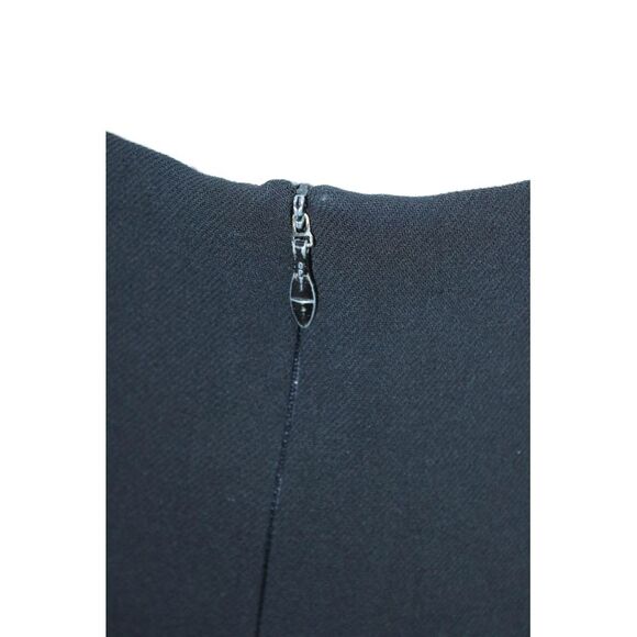Jil Sander Womens Zip Up Mini Pencil Skirt Black Wool Size EUR 34 - Picture 4 of 6